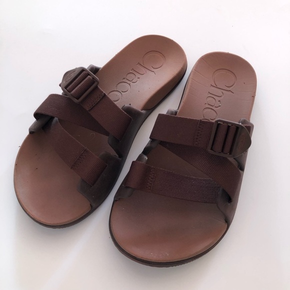 Chaco 8 Chillos Slide Sandals Slip On Adjustable JCH107820 men’s red burgundy - Picture 1 of 9